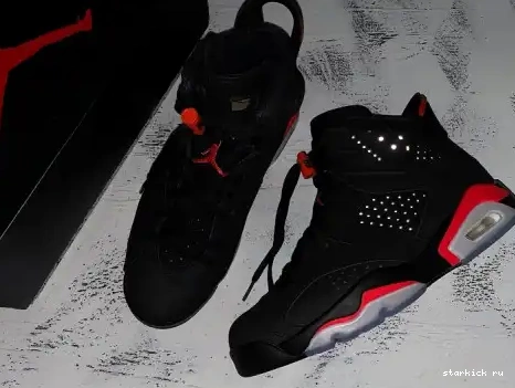 2019 384664-060 JORDAN RETRO BLACK OG AIR 6 INFRARED 384664-060 0628